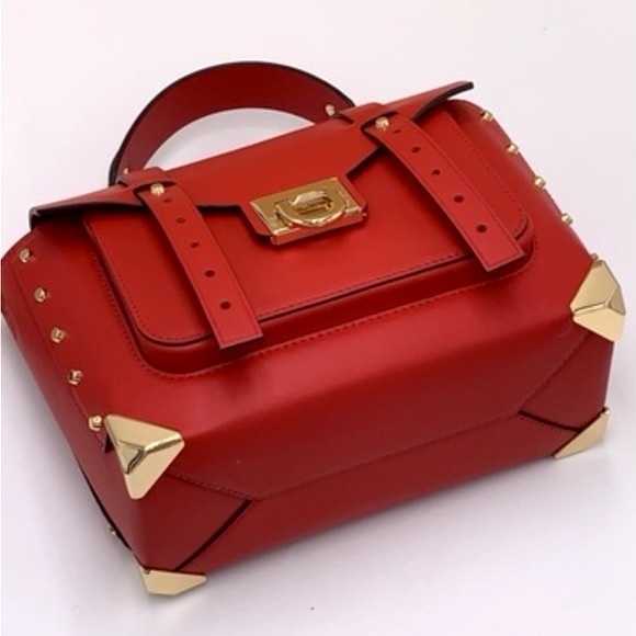 MICHAEL KORS MANHATTAN MEDIUM TOP HANDLE SATCHEL/SHOULDER/CROSSBODY FLAME COLOR - Picture 11 of 14